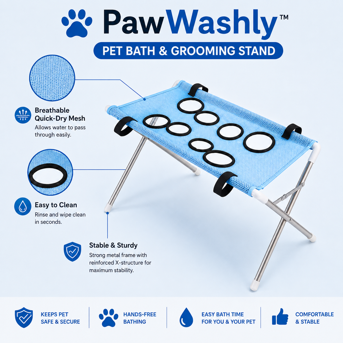PawWashly™ Haustierwaschstation
